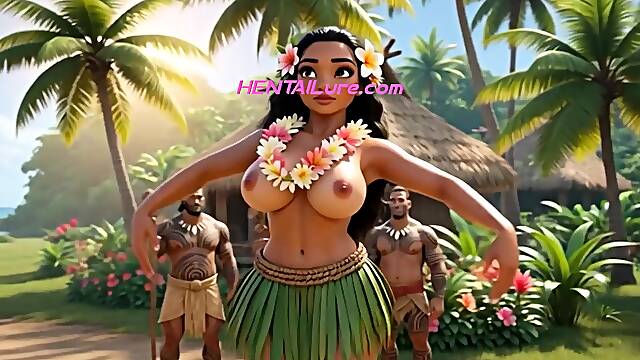Big Ass Beauty Moana Fucked In Group By Tribal Villagers