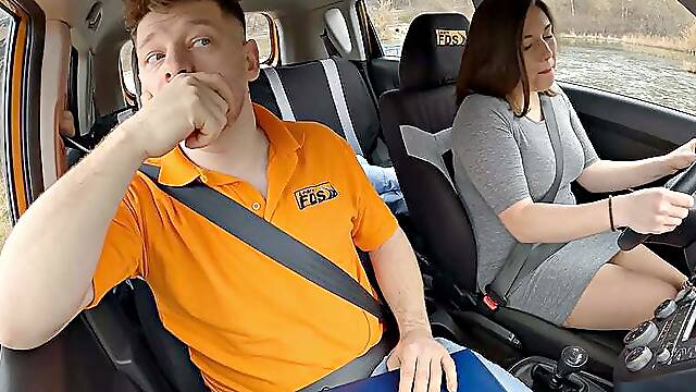 Curvy student fucks teacher