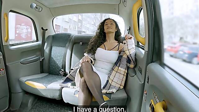 Brunette Milla Ferrazzo forgets her husband for a taxi drivers dick