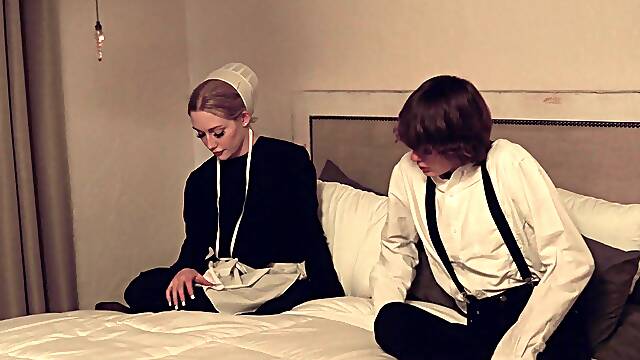 Amish Follan, Corridas Dentro Teen, Desnudo Hombre