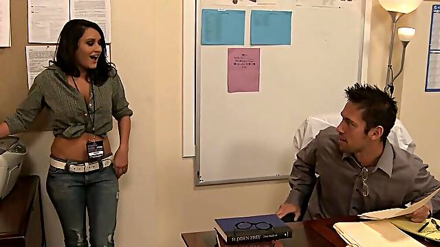 Sultry Charley Chase with busty titty-fucking leads to super hot hardcore porn orgasmic delight!