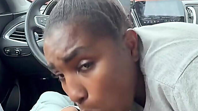 Ebony Car Ride Home with Stranger