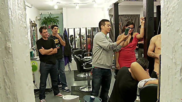 Beauty Salon Fuck-fest with Laurie Vargas as a Willing Whore Fuck-toy
